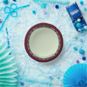 Roze Bourgogne en Grijs Papieren Kommen (Feest)