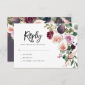 Roze, Bourgogne en Vast vet script antwoord (Voorkant / Achterkant)