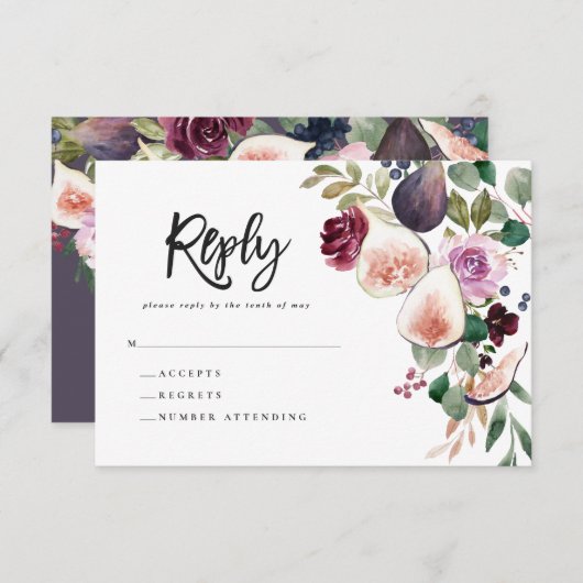 Roze, Bourgogne en Vast vet script antwoord (Voorkant / Achterkant)