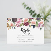 Roze, Bourgogne en Vast vet script antwoord (Staand voorkant)