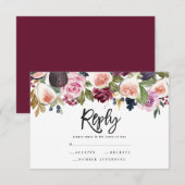 Roze, Bourgogne en Vast vet script antwoord (Voorkant / Achterkant)