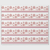 Roze Bourgogne en wit Cadeaupapier (Vlak)