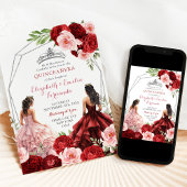 Roze Bourgogne Rode Twins Koninklijke Prinsessen 1 Kaart