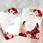 Roze Bourgogne Rode Twins Koninklijke Prinsessen 1 Kaart