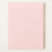 Roze Bourgondië Rode Crème Vlinder Planner (Achterkant)