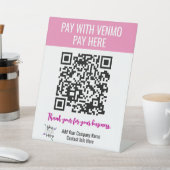 Roze Boutique Ideas Venmo Sign Reclamebord Met Voetstuk (Insitu)