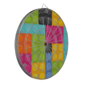 roze bouwstenen dartbord (Voorkant Links)