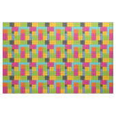 roze bouwstenen stof (Fat Quarter)