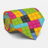 roze bouwstenen stropdas (Opgerold)