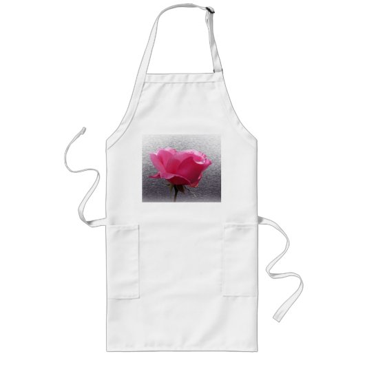 roze boven grijs lang schort (Voorkant)