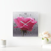roze boven grijs vierkante klok (Huis)