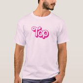 Roze bovenkant t-shirt (Voorkant)