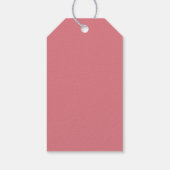 Roze Bow Aardbei Berry Sweet Verjaardag Gift Label Cadeaulabel (Achterkant)