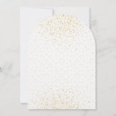 Roze Bow Aqeeqah Arch Uitnodiging (Achterkant)