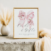 Roze Bow Baby in Bloom Baby shower Geschenken Teke Poster
