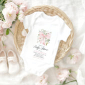 Roze Bow Baby in Bloom Bloemen Meisje Baby shower Kaart