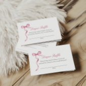 Roze Bow Baby Luier Aanvraag Behuizing Kaart