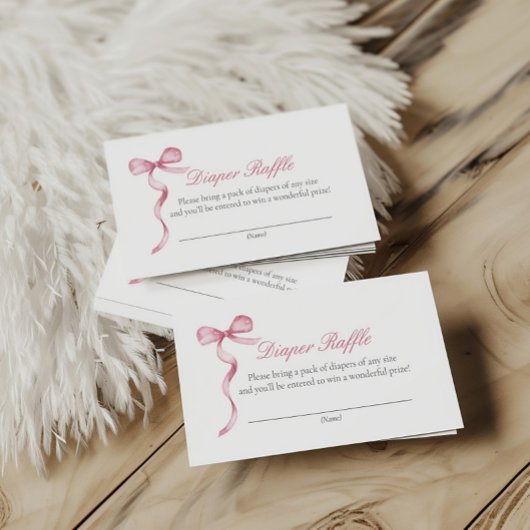 Roze Bow Baby Luier Aanvraag Behuizing Kaart