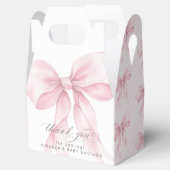 Roze Bow Baby meisje Douche elegant Bedankdoosjes (Geopend)