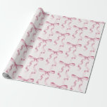 Roze Bow Baby of Vrijgezellenfeest, Verjaardagsfee Cadeaupapier<br><div class="desc">Verhoog je verjaardag met deze Coquette Blue Bow Party Decor! Dit tijdloze ontwerp voegt een vleugje elegantie en charme toe aan elk evenement, met een prachtig gemaakte boog versierd met delicate blauwe tinten. Dit collectie zal zeker indruk maken op uw gasten en creëer blijvende herinneringen en ideaal zijn om wat...</div>