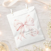 Roze Bow Baby shower Favoriet Bag Bedankzakje (Geknipt)
