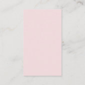 Roze Bow Baby shower Luier Raffle Enclosure Kaart (Achterkant)