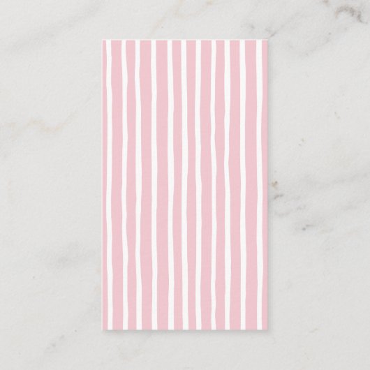 Roze Bow Baby shower Luier Raffle Enclosure Kaart (Achterkant)