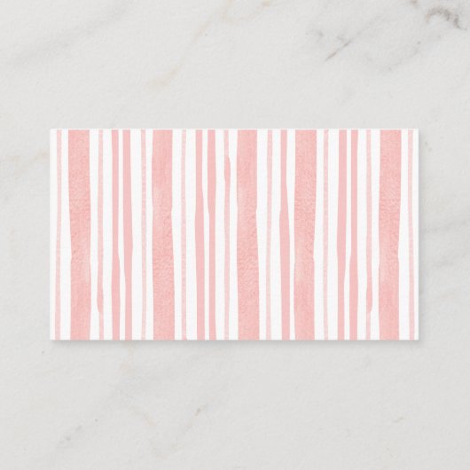 Roze Bow Baby shower Minimalistische Luier Raffle Informatiekaartje (Achterkant)