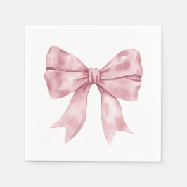 Roze Bow Baby shower Servet