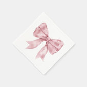 Roze Bow Baby shower Servet (Hoek)