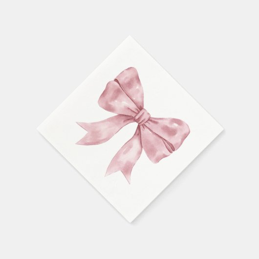 Roze Bow Baby shower Servet (Hoek)