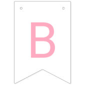 Roze Bow Baby shower Vlaggetjes (Derde vlag)