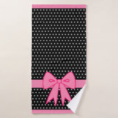 Roze Bow Badhanddoek (Badhanddoek)
