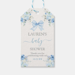 Roze Bow Beer Baby shower Boy Gift Label Cadeaulabel