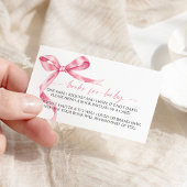 Roze Bow Book voor Baby Enclosure Kaart