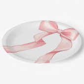 Roze Bow Bord 9" (Gekanteld)