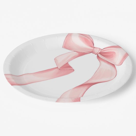 Roze Bow Bord 9" (Gekanteld)