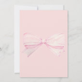 -roze Bow Boutique Princess Birthday Party Kaart (Achterkant)