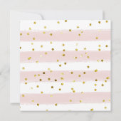 Roze Bow Champagne Brunch Vrijgezellenfeest Uitnod Kaart (Achterkant)