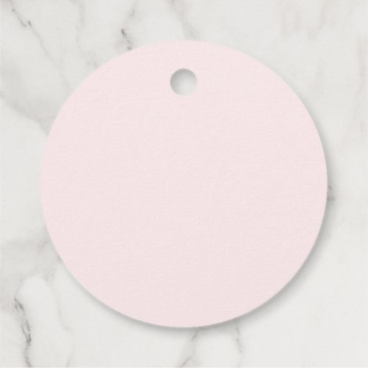 Roze Bow Coquette Baby shower Bedankjes Labels (Achterkant)