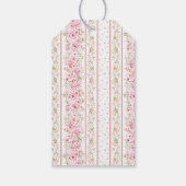 Roze Bow Coquette Baby shower Cadeaulabel (Achterkant)