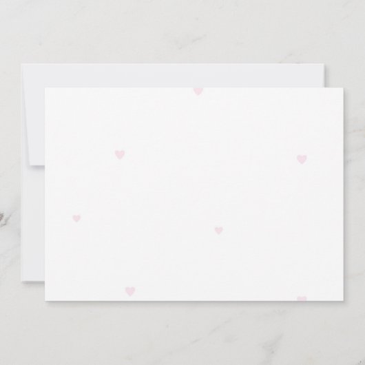 Roze Bow Coquette Baby shower Foto Kaart (Achterkant)