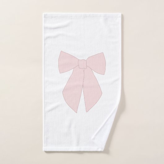Roze Bow Coquette Bad Handdoek (Handdoek)