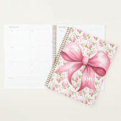 Roze Bow Coquette Cottage Roos Monogram Planner (Display)