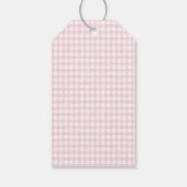 Roze Bow Coquette Eerste Verjaardag Bedankt Cadeaulabel (Achterkant)