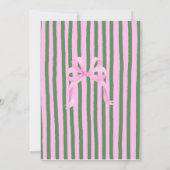 Roze Bow Coquette Esthetisch Meisje Baby shower (Achterkant)