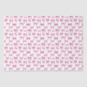 Roze Bow Coquette Esthetische Baby shower Verjaard Tissuepapier