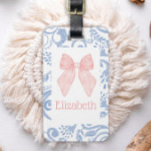 Roze Bow Coquette Esthetische Kinder Schooltas Lab Bagagelabel