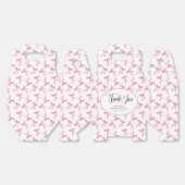 Roze Bow Coquette gepersonaliseerd Vrijgezellenfee Bedankdoosjes (Ongevouwen)