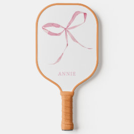 Roze Bow Coquette Gepersonaliseerde Pickleball Pad Paddle